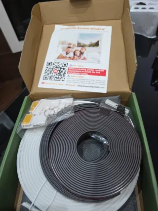 Mosquitera magnética para ventana