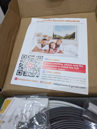 Mosquitera magnética para ventana