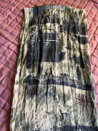 Pasmina Viscosa Vintage Estampada Londres