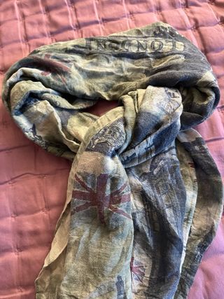 Pasmina Viscosa Vintage Estampada Londres