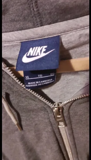 Sudadera Nike Gris Cremallera