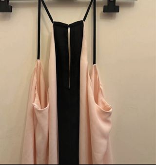 Top donna nero e rosa