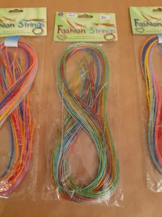 Hilos Plástico Scoubidous Colores Variados.