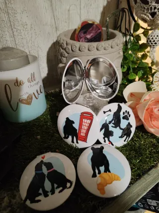 Espejo compacto motivos mascotas