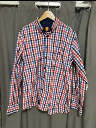 Camisa Spagnolo cuadros azul, rojo y blanco
