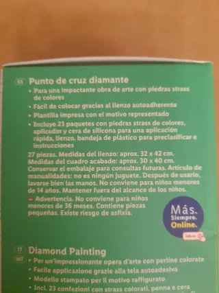 Kit Punto de Cruz Diamante Crelando Gato Durmiendo