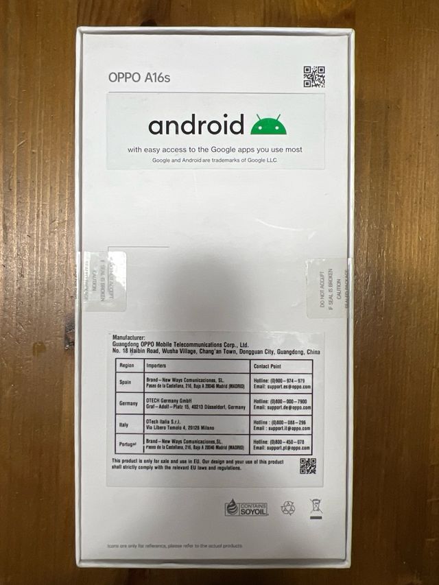 OPPO A16s 4GB/64GB Nero Nuovo Precintato