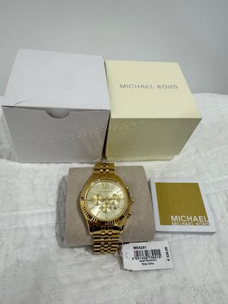 Reloj Michael Kors Lexington Dorado