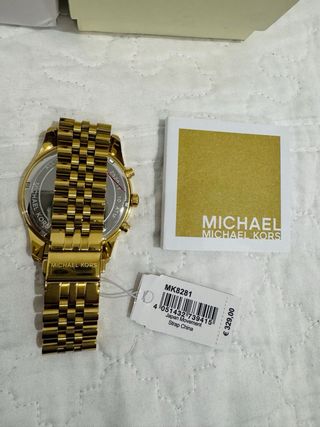 Reloj Michael Kors Lexington Dorado