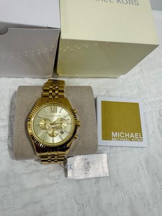 Reloj Michael Kors Lexington Dorado