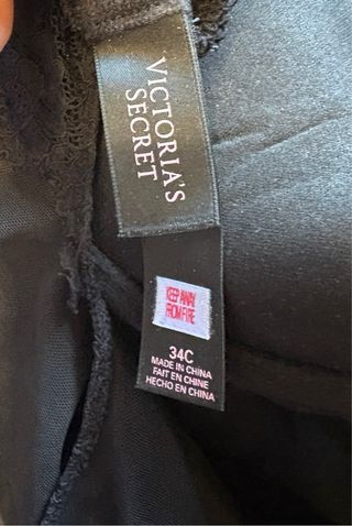 camisa lencera Victoria Secret encaje y piedrería