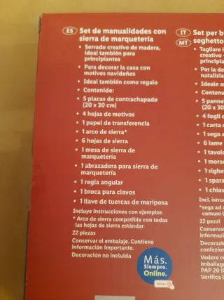 Set marquetería con sierra Crelando.