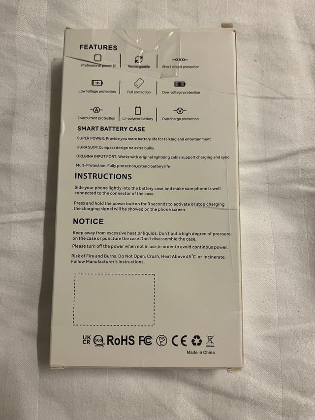 Custodia con batteria intelligente per iPhone 13 mini