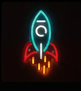 Lampada Neon LED "ROCKET"