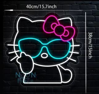 Lampada Neon LED "Hello Kitty"