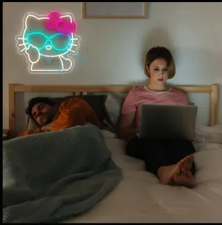 Lampada Neon LED "Hello Kitty"