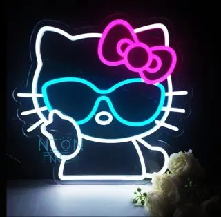 Lampada Neon LED "Hello Kitty"