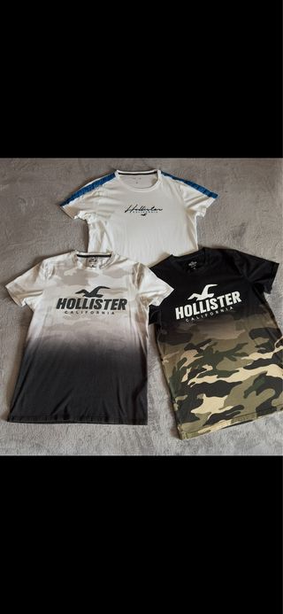 Lote de 3 Camisetas Hollister