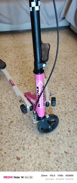 Patinete 3 Ruedas Infantil Rosa