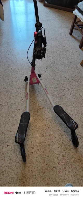 Patinete 3 Ruedas Infantil Rosa