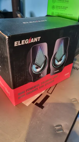 Altoparlanti da scrivania con luce LED USB