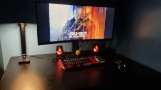 Altoparlanti da scrivania con luce LED USB