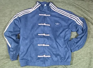 Chaqueta Adidas estilo asiático azul