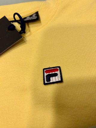 A ESTRENAR Camiseta Fila Crop Top Amarill Talla XS