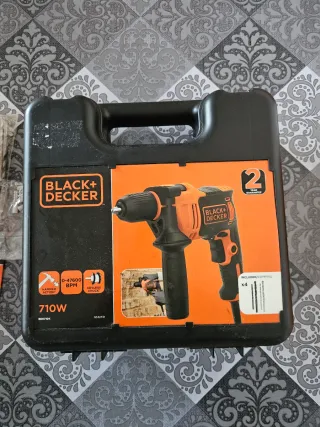 Taladro Black+Decker con accesorios