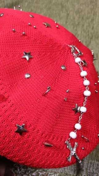 Boina Kangol Roja Rework