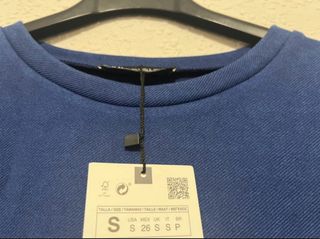 Vestido Zara azul talla S