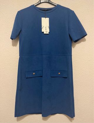 Vestido Zara azul talla S