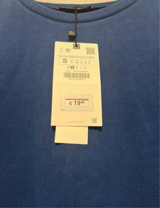 Vestido Zara azul talla S