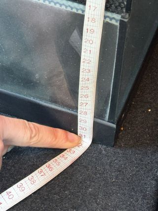 Pecera de cristal negra