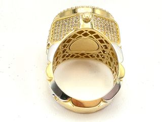 sello oro 18k con circonita