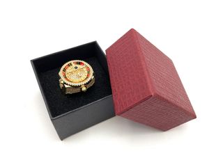 sello oro 18k con circonita