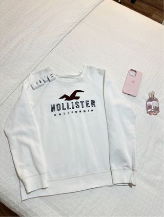 Sudadera Hollister Blanca
