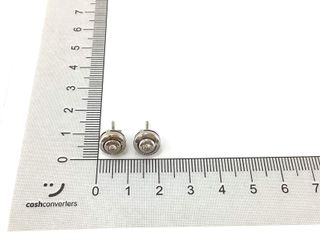 pendientes oro 18k con piedra con diamante