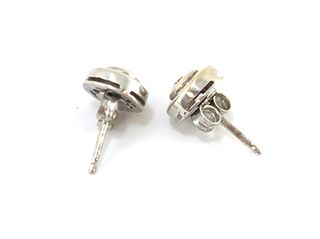 pendientes oro 18k con piedra con diamante