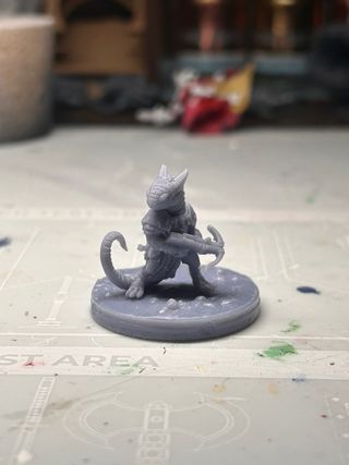 Miniatura Guerrero Camaleón 3D 33mm