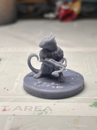 Miniatura Guerrero Camaleón 3D 33mm