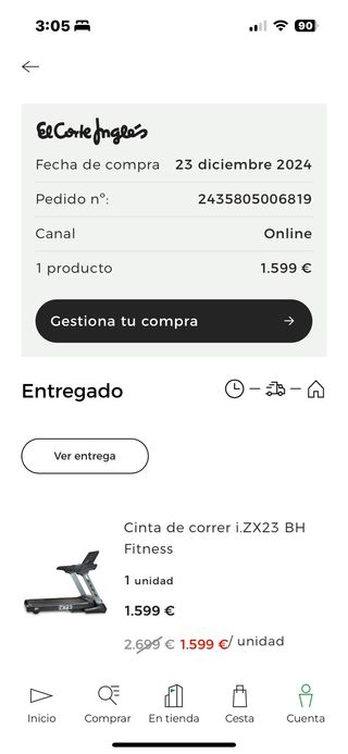 Cinta de correr BH iConcept 3.0