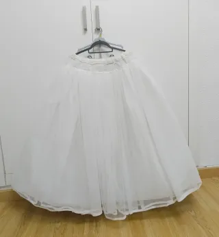 Cancán blanco para fallera, huertana,disfraz..