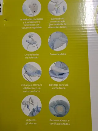 Columpio Mecedora Infantil con Bandeja