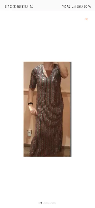 Vestido kimono lentejuelas S