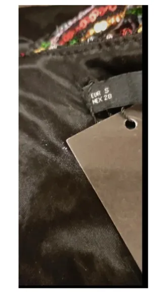 Vestido kimono lentejuelas S