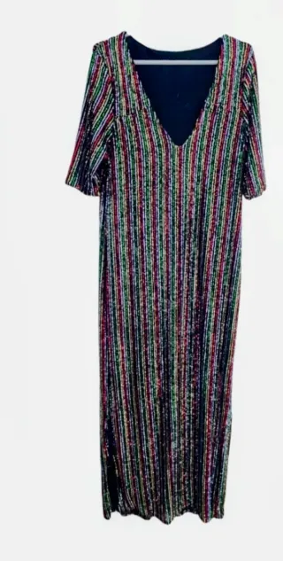 Vestido kimono lentejuelas S