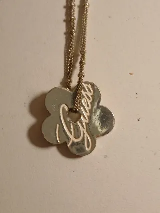 Collana Guess fiore argento