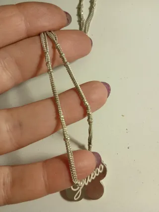 Collana Guess fiore argento