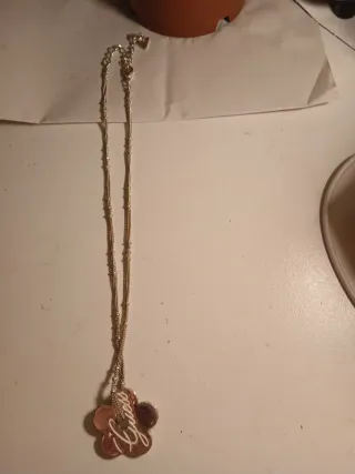 Collana Guess fiore argento